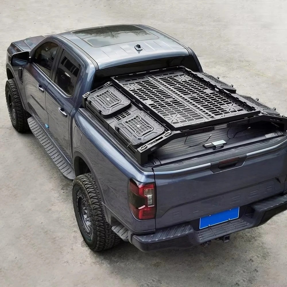 4X4 Offroad Pickup Bed Overhead Anti Room Railings Retrofit Bucket Roll Universal Cross Bars Aluminum Accessories for Roof Rack